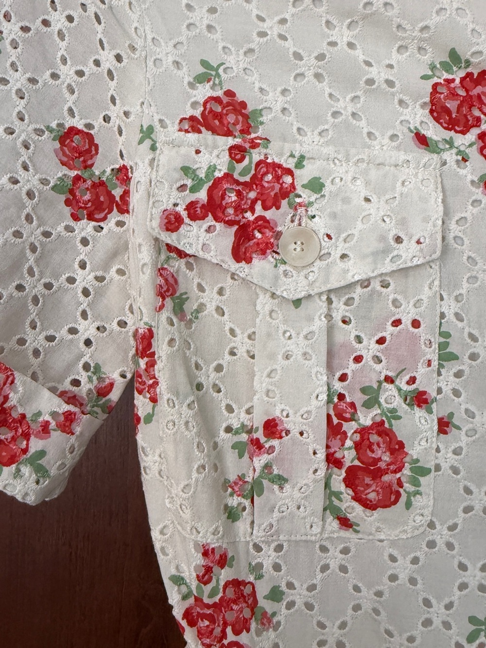 Sezane Raquel dress in Rosa Corail print - Picture 3 of 9